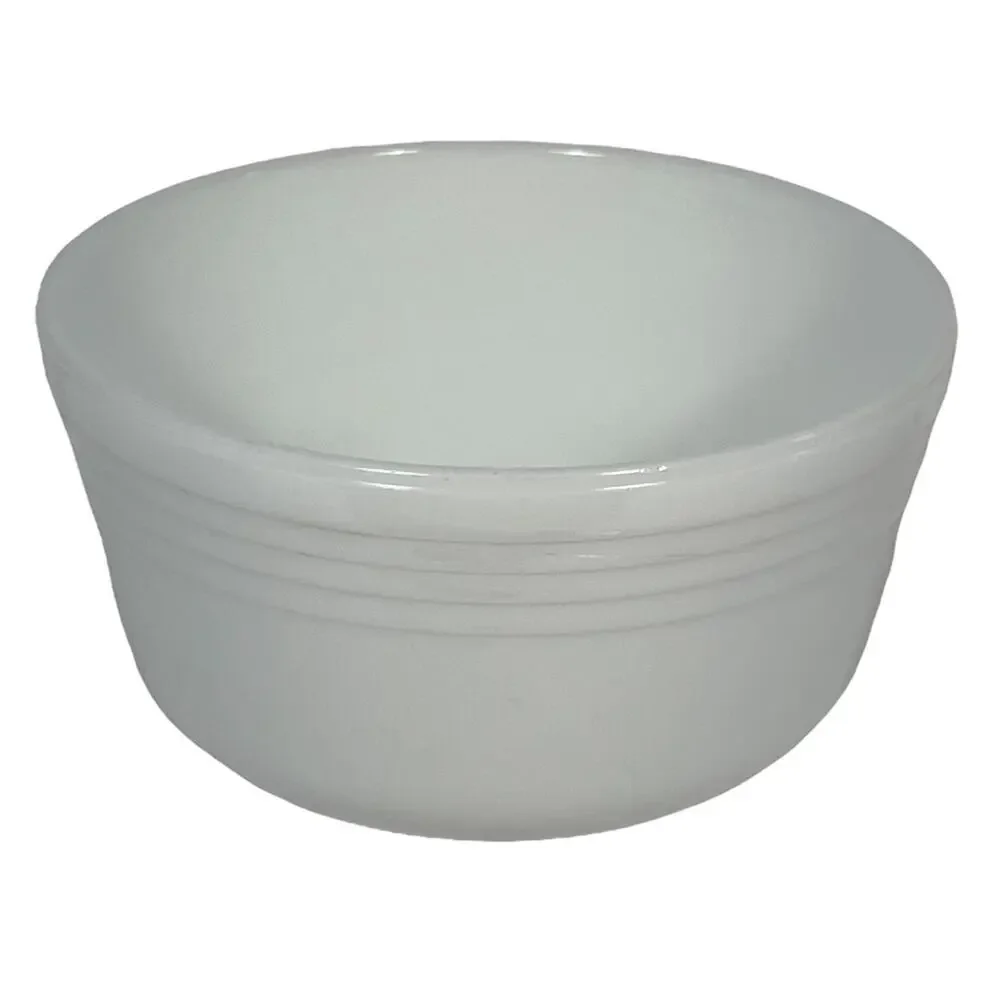 Pyrex Hamilton Beach Vintage 1940s 1950's USA White Milk Glass Large Mixing Bowl